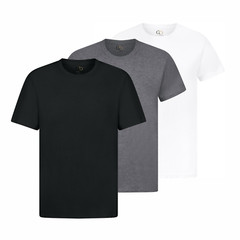 mens tshirts 1,3,5 Pack Unisex Plain Cotton Bulk T-Shirt Mixed Colors Premium