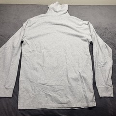 Polo Ralph Lauren Gray Long Sleeve Turtleneck 100% Cotton Mens Large