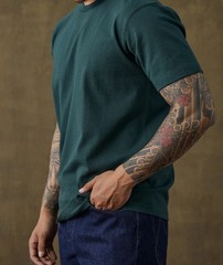 Bronson Non Stock Tubular T-Shirt -Medium, dark green,white and black lot of 3!
