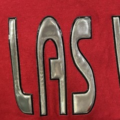 LAS VEGAS Nevada T-Shirt 2XL Red American Flag Puff Print Sewn USA