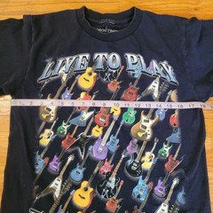 Hudson Creek Live To Play Electric Bass Guitar T-Shirt Rock Country Music Sz Med