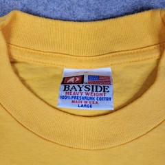 Bayside Shirt Mens Large Yellow Long Sleeve CBTU 2016 Convention Graphic Tee