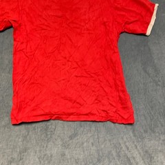 Tommy Hilfiger Athletics T Shirt Mens Large Red Cotton Logo Summer Regular Fit