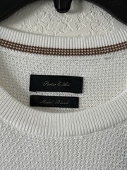 Porter & Ash Luxury Essential Men’s Size M White Modal Blend Casual T-Shirt