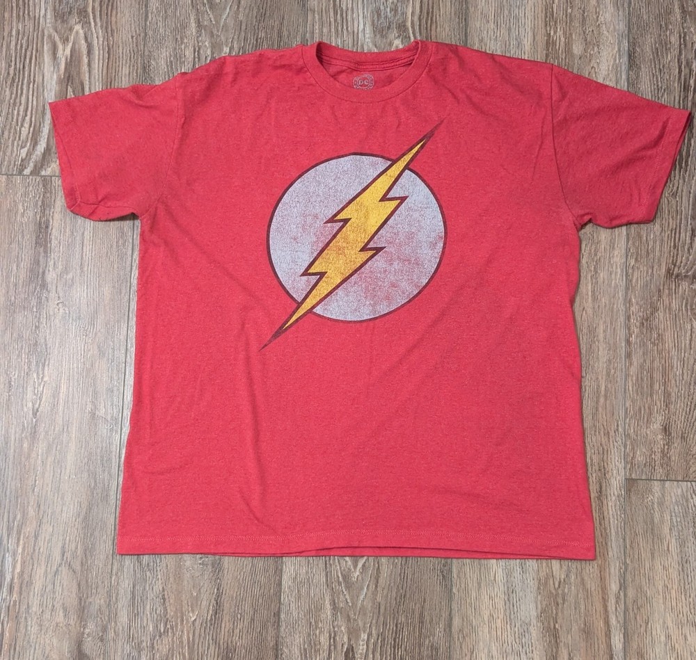 DC Comics The Flash Men’s XL Red Short Sleeve T-Shirt