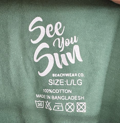 Punta Cana T Shirt Sea Salt Sand Since 1969 Size Large Green Cotton New