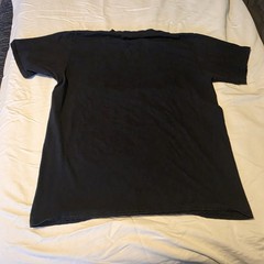 Men’s L Black Drink Beer Watch Football Graphic Print Crew Neck Short Sleeve Tee