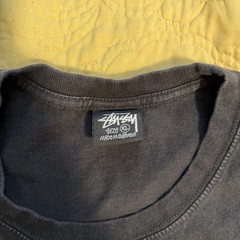 Stussy Machine Wash Cold use No Bleach Line Dry Have a Good Vibe tshirt XL Black