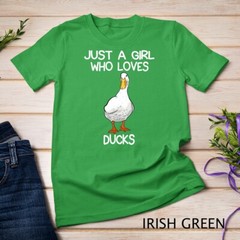 Just A Girl Who Loves Ducks Lover Gifts Duck Owner Gift T-Shirt Unisex T-shirt