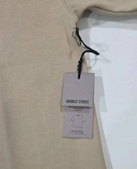 Amongst Others Men’s Drop Shoulder Boxy Fit T-Shirt Beige – Medium NWT