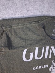 Guinness Dublin Ireland 1759 Graphic T Shirt Mens Large Olive Green Beer Logo