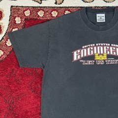 Vintage Y2K 7.62 Design United States Army Engineers Let Us Try T Shirt Size L