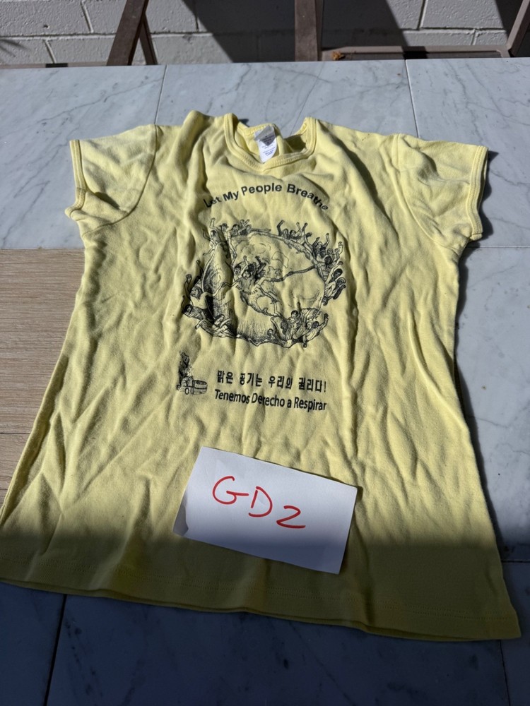 LET ME BREATH T-Shirt Anti-Fascist Political Activist Tee size M gd2
