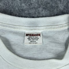VTG McGregor Shirt Mens Medium White League Water Sports Swimming USA 80s Tee