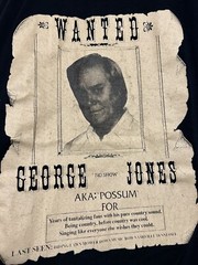 Vintage 1980s George Jones Wanted Tour Shirt Tee XL Country Johnny Paycheck