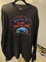 Friday The 13th Graphic T-shirt Camp Crystal Lake Men’s Size XXL Long Sleeve Tee