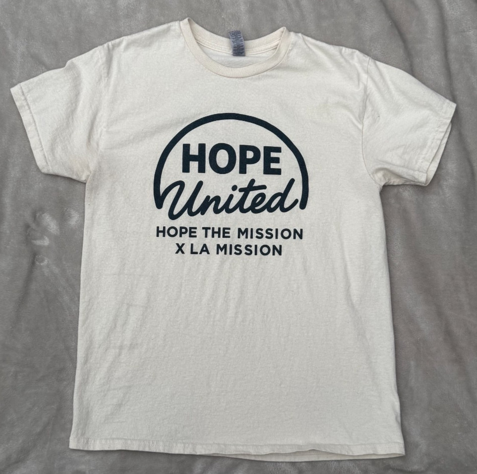 Foo Fighters Hope United LA Mission Charity T Shirt Medium Good Cause 2026