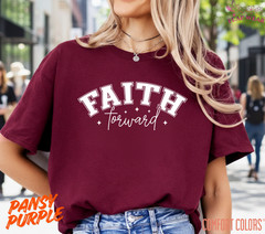 Unisex Faith Forward T-Shirt, Men T shirt,Women T shirt Gift ReligionTop