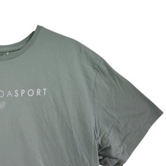 Pink Soda Sport Mens T-Shirt Green Short Sleeve Round Neck Polyamide