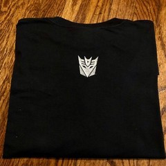 2007 vintage transformers movie y2k90 t-shirt comic evil police cop rap hiphop L