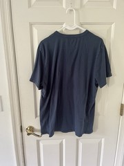 Marine Layer Men’s Short Sleeve Blue T Shirt Large Cotton And Recycled Cotton