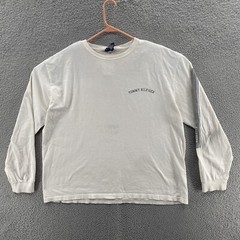 VINTAGE Tommy Hilfiger T Shirt Men XXL 2XL White Spellout Logo Street Wear 00s
