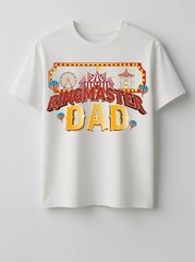 Birthday Party Circus Staff Carnival Ringmaster Dad T-Shirt