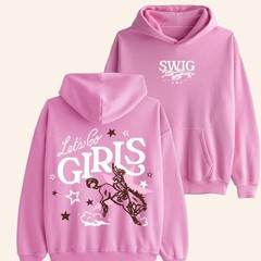 Swig Let’s Go Girls Hoodie, SWIG Cowgirl Bachelorette Party Tee Hoodie