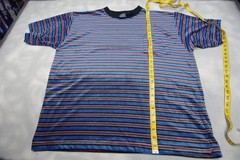 Vintage 90s Santana Striped Pocket T-Shirt Men’s L Acrylic Grunge Skater Surfer