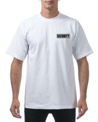 NEW MENS PRINTED SECURITY GUARD UNIFORM POLICE HEAVY WEIGHT TALL THICK T-SHIRTS