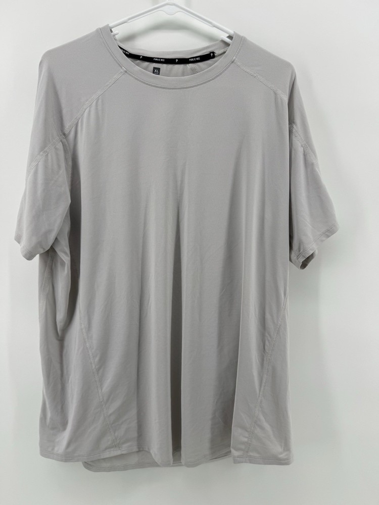 Public Rec Short Sleeve Performance Shirt Mens Size XL White Base Layer