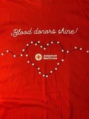 American Red Cross Blood Donors Shine XL Long-Sleeve T-Shirt – Blood Donor Shirt