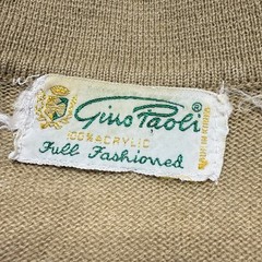 Vtg 60s Gino Paoli Full Fashioned 1/2 Zip Mens Rockabilly Shirt L Acrylic Korea