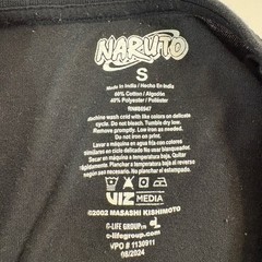 Naruto Graphic Tee Shirt Mens Small Black Anime VIZ Media 2024 C-Life Group OS