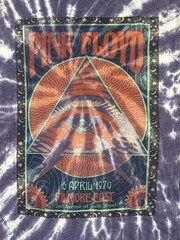 Pink Floyd Filmore East Tie-Dye Retro Style Graphic T-Shirt – Size Medium