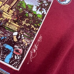 Vintage Harley Davidson Shirt Men Large Red 90s Single Stitch USA Richmond Hog