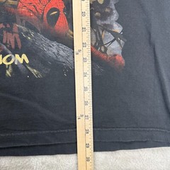 Vintage Y2K Marvel Mad Engine Spiderman and Venom Shirt Mens L Black Preowned