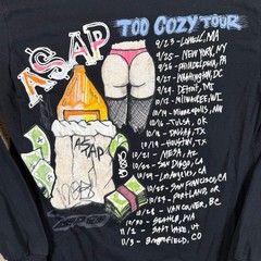 ASAP Mob Too Cozy Tour 2017 Long Sleeve T Shirt Size Medium