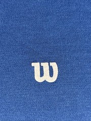 70’sWilson T-Shirt blue v-neck cotton/acrylic sweatshirt/jersey weave Vintage