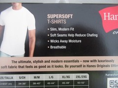 Hanes Mens T Shirts 2 pak Sz M White NIP Supersoft Tagless Free USA Shipping