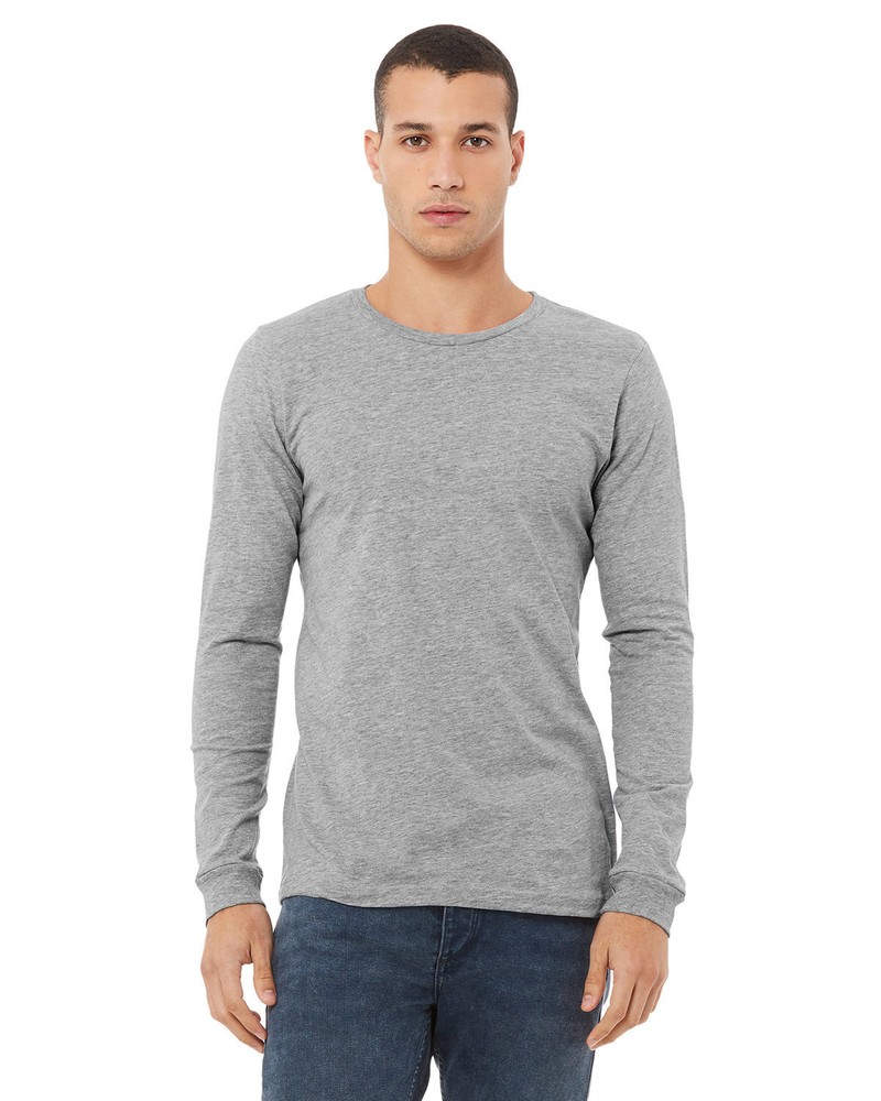 3 Pack Of Bella + Canvas 3501CVC Unisex CVC Jersey Long Sleeve T-Shirt