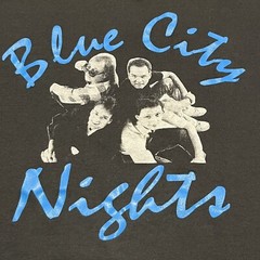 Vintage Blue City Nights Stay In Touch 80s Bamd T-Shirt Size S/M Rare