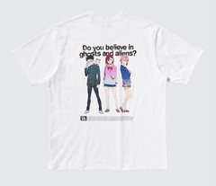UNIQLO Dan Da Dan UT Graphic T-Shirt White Momo Okarun Aira Turbo Granny Japan