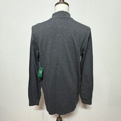 L.L. Bean Shirt Men Medium Tall Gray Long Sleeve Unshrinkable Mock Neck NEW