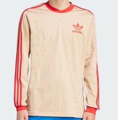NEW MEN’S ADIDAS ORIGINALS ARCHIVE TREFOIL POLY MONOGRAM SHIRT ~SIZE XL #IX5463