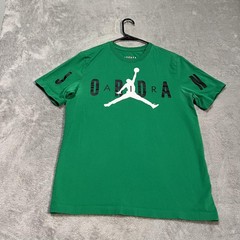 Jordan Shirt Mens Medium Green Jumpman JORDAN Graphic Tee T-Shirt Basketball