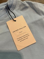 NWT Peter Millar Crown Lava Wash Pocket Tee Blue Mens Size Small $65