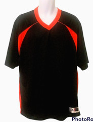 Augusta Sportswear Mens Victor Replica Jersey 2XL Short Sleeve Black Orange