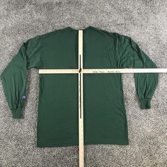 Vintage Russell Athletic Shirt Mens Large Forest Green Long Sleeve Crew Cotton