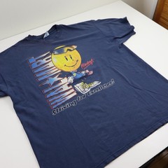 Walmart Vintage 90s Striving For Excellence Smiley T Shirt Mens 2XL Employee Tee